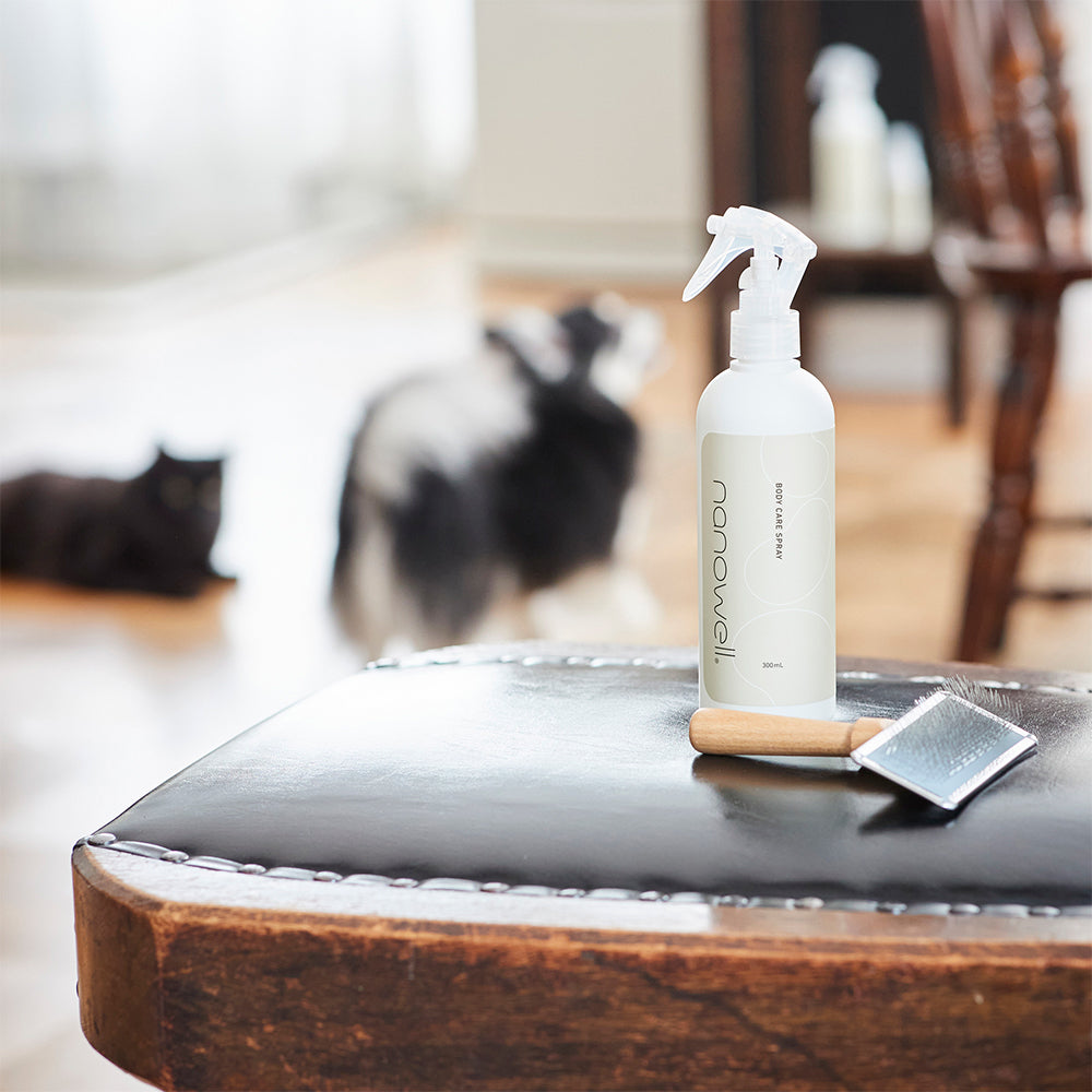 犬・猫の乾燥やニオイに。1本5役の全身ケアスプレー｜ナノウエル